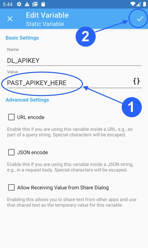 Android shortcuts: How to configure my account (3/3)